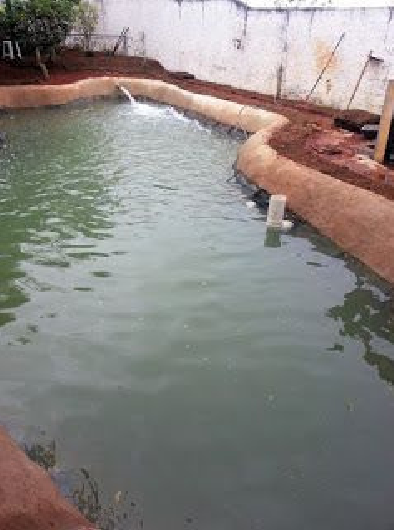 Pó mineral para impermeabilizar lagoas