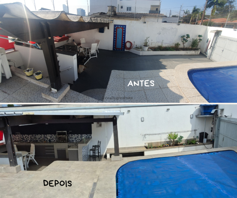 Antes x Depois 2 Piscina RS
